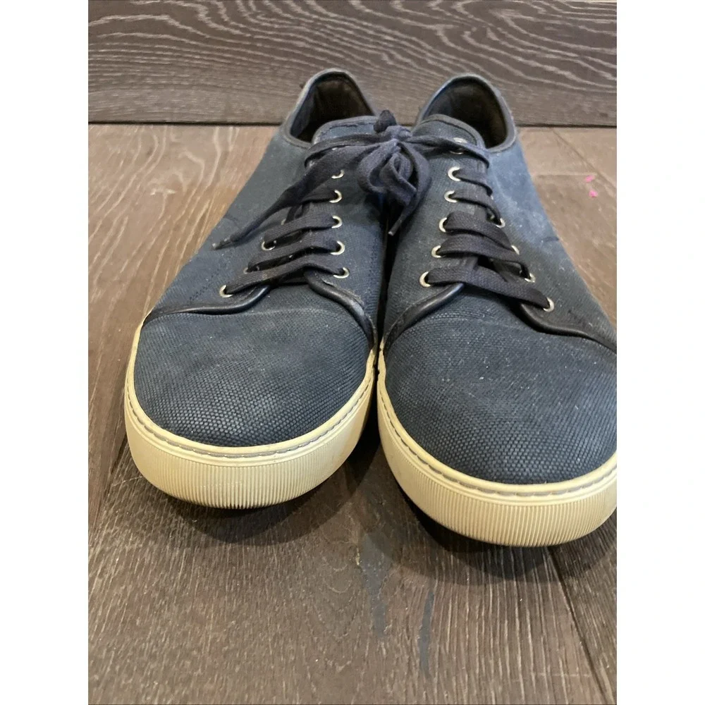 Lavin Canvas Lace Up Low Top Sneakers Size 13 Navy Blue Men - Picture 6 of 6